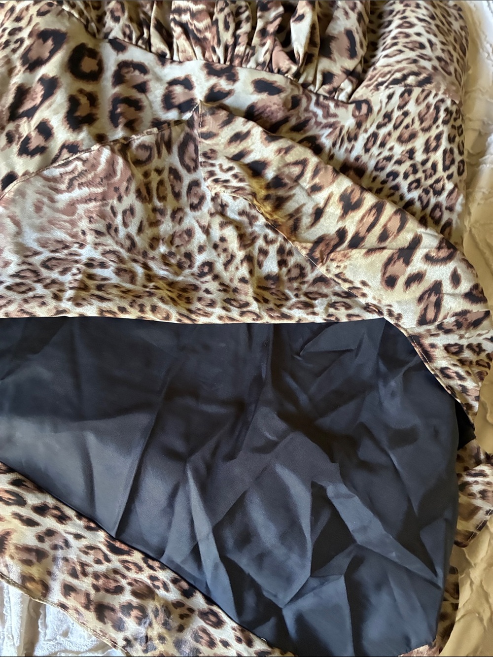 Jackie Jon Leopard-Print Asymmetric Cami Top in Brown, Green & Black - Picture 10 of 12